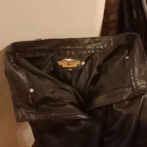 Harley Davidson leather riding pants size 10